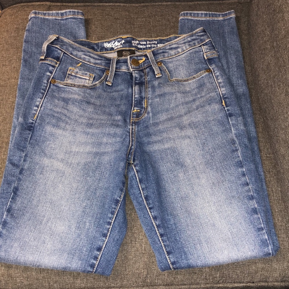Mossimo High Rise Skinny Power Stretch Denim Jeans Comfy 5-Pocket Size 2S 26 - Picture 6 of 10